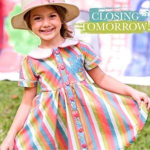 Wildflowers DayDream Believer Rainbow Row Rainbow Striped Dress and Short Set 10